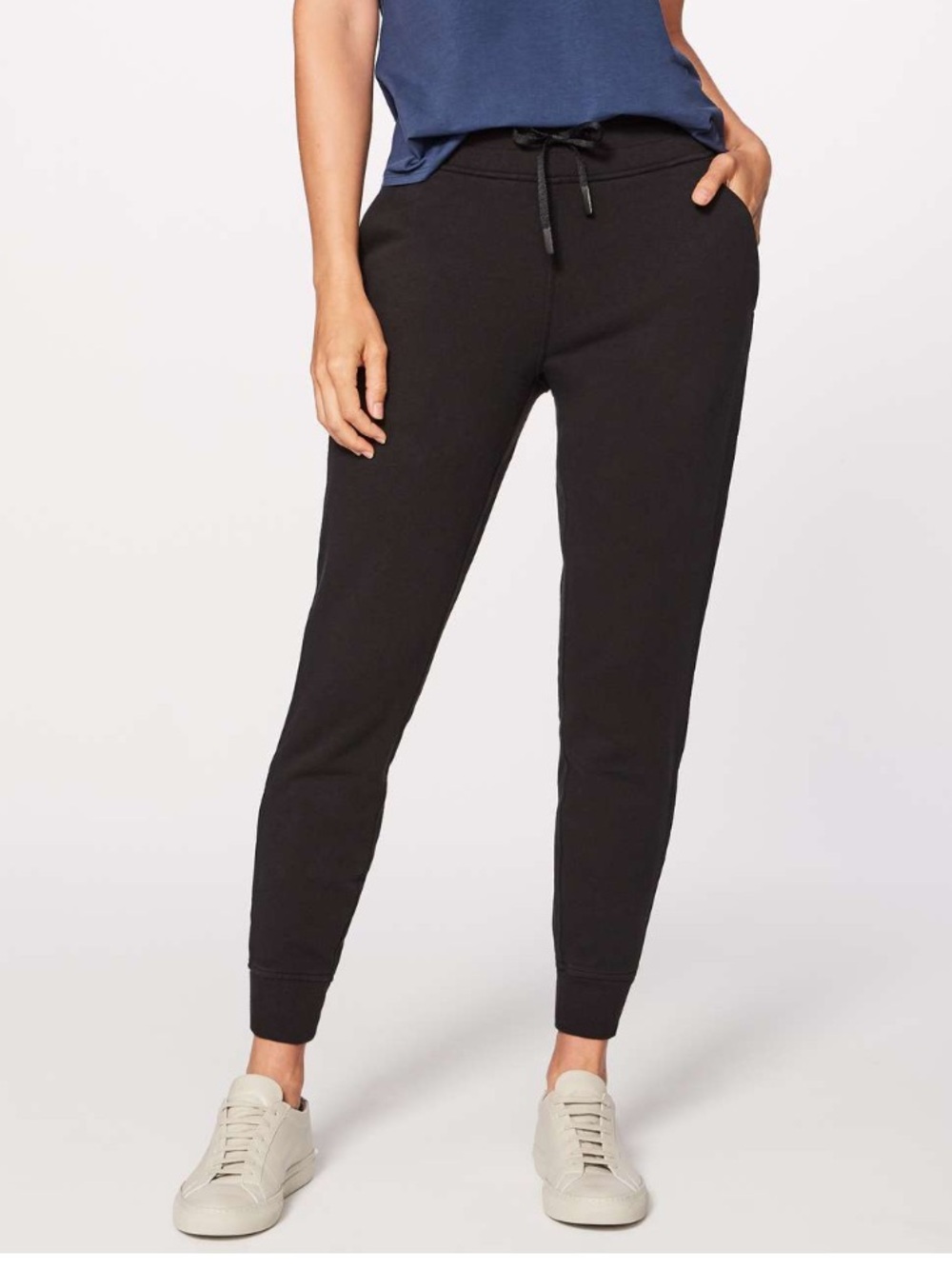 Lululemon Warm Down Jogger 28" Black Lounge Joggers Pants Women’s Size 8